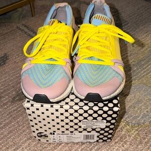 Stella McCartney x Adidas UltraBOOST Yellow and Pink Sneakers US 7